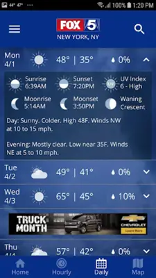 FOX 5 New York Weather android App screenshot 0