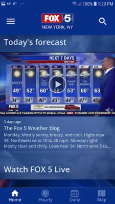 FOX 5 New York Weather android App screenshot 3